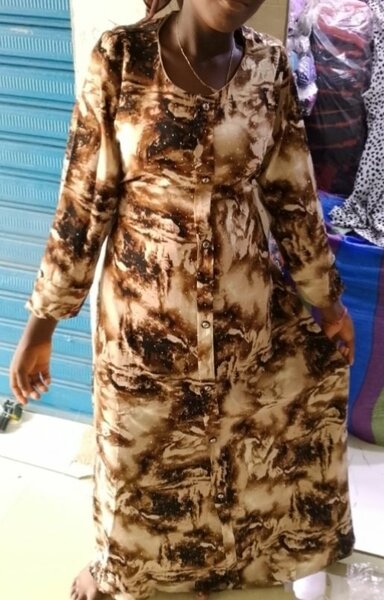 Robe longue en velours chic