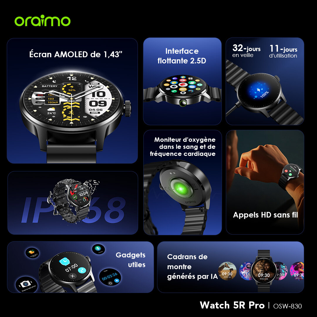 Oraimo Watch 5R Pro