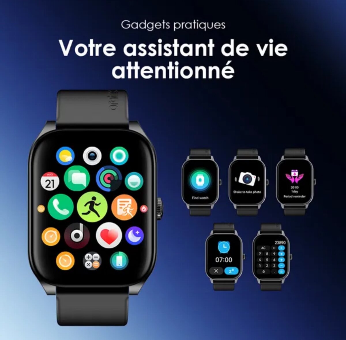 Oraimo Watch 5N Appel- Santé