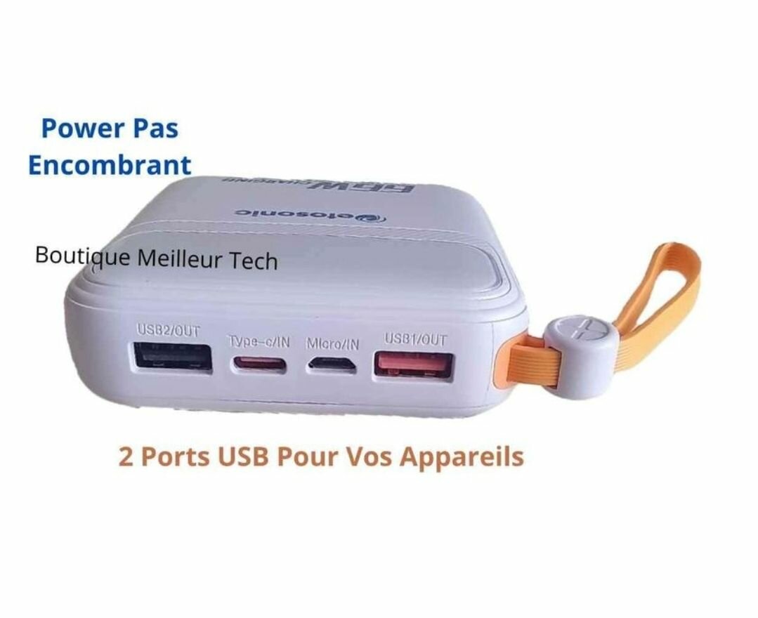 Power Bank 10000mAh Taille de poignée - Affichage & Qualité