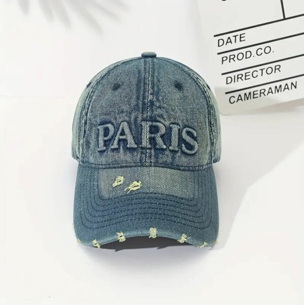 Casquette en jean "Paris"