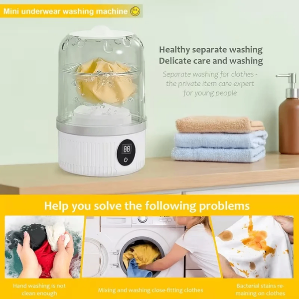 Mini lave linge portable pour sous-vêtements