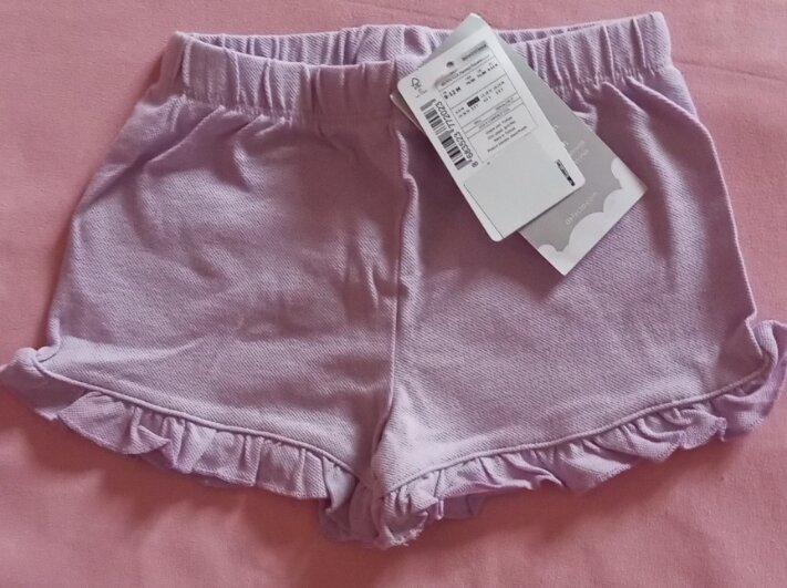 Girls' Ruffled Pink Shorts