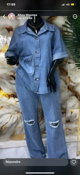 Ensemble en jean décontracté