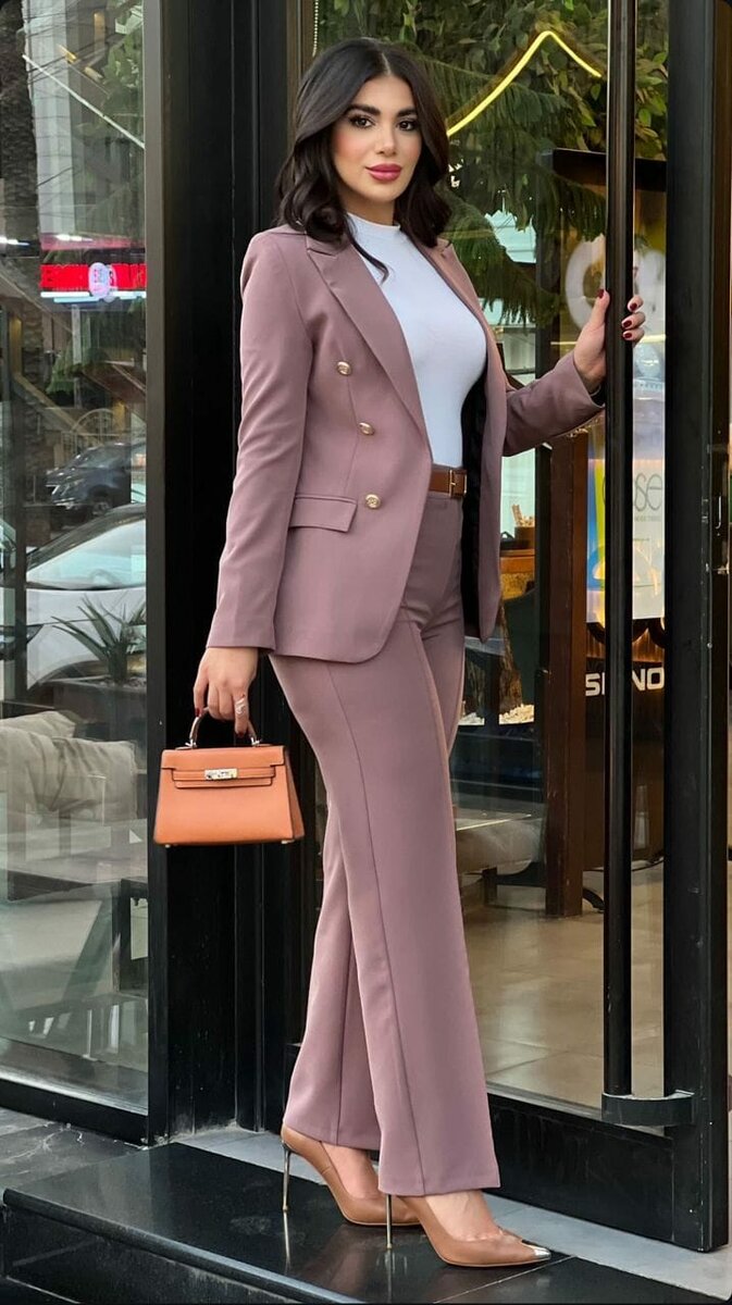 jacket and trousers pink