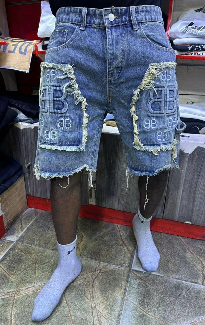 Short en jean décontracté