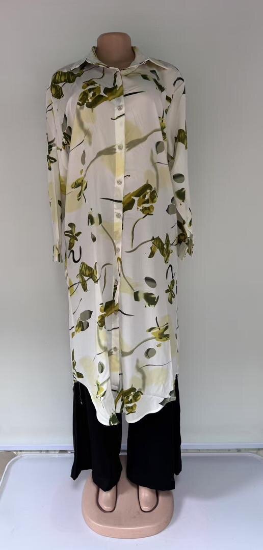 Robe longue imprimée élégante