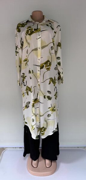 Robe longue imprimée élégante