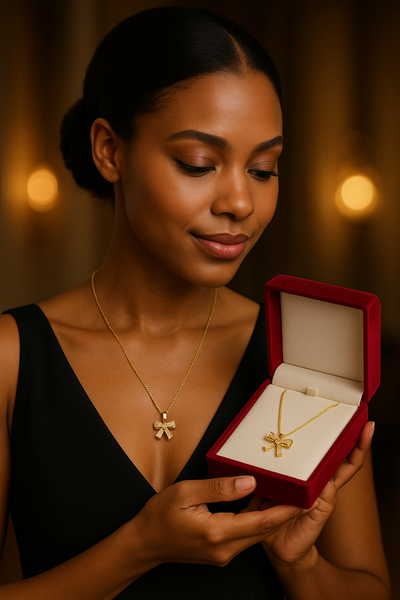 Collier en or pendentif élégant