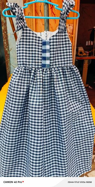 Robe à carreaux pour filles