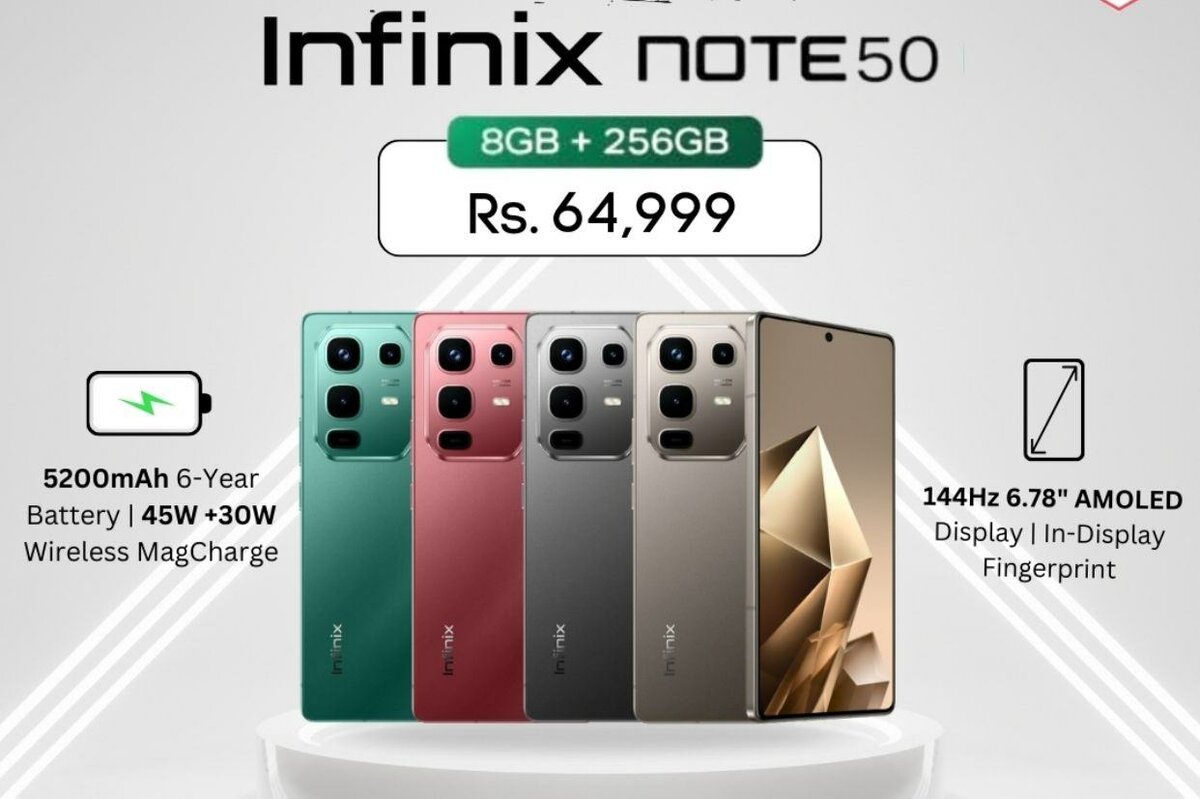 Infinix Note50 8+8/256GB Easy Monthly installment