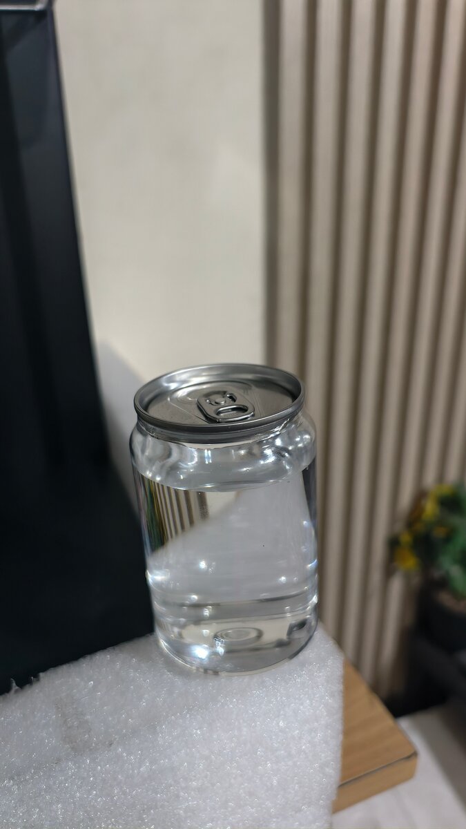 Clear Glass Can Shaped Jar