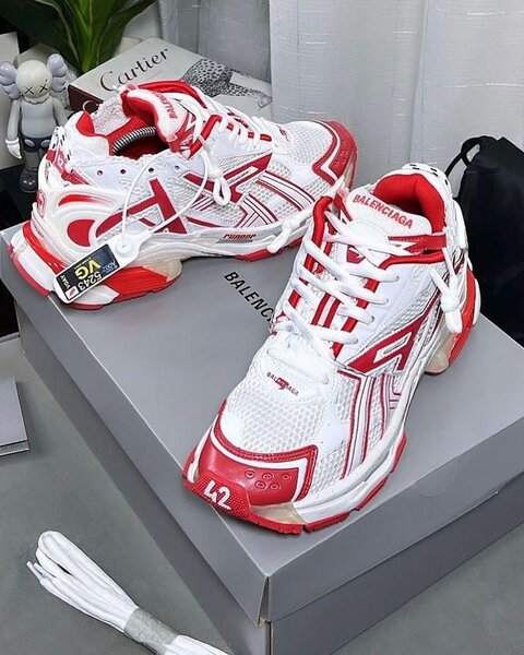Baskets Balenciaga Blanc et Rouge