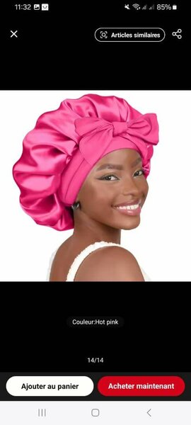 Bonnet en soie