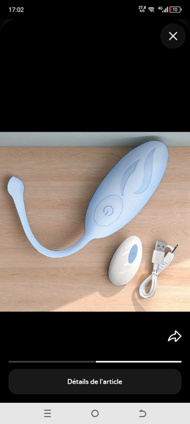 Œuf Vibrant Télécommandé