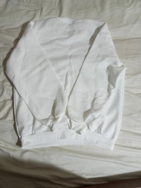 Sweat-shirt blanc dessin animé
