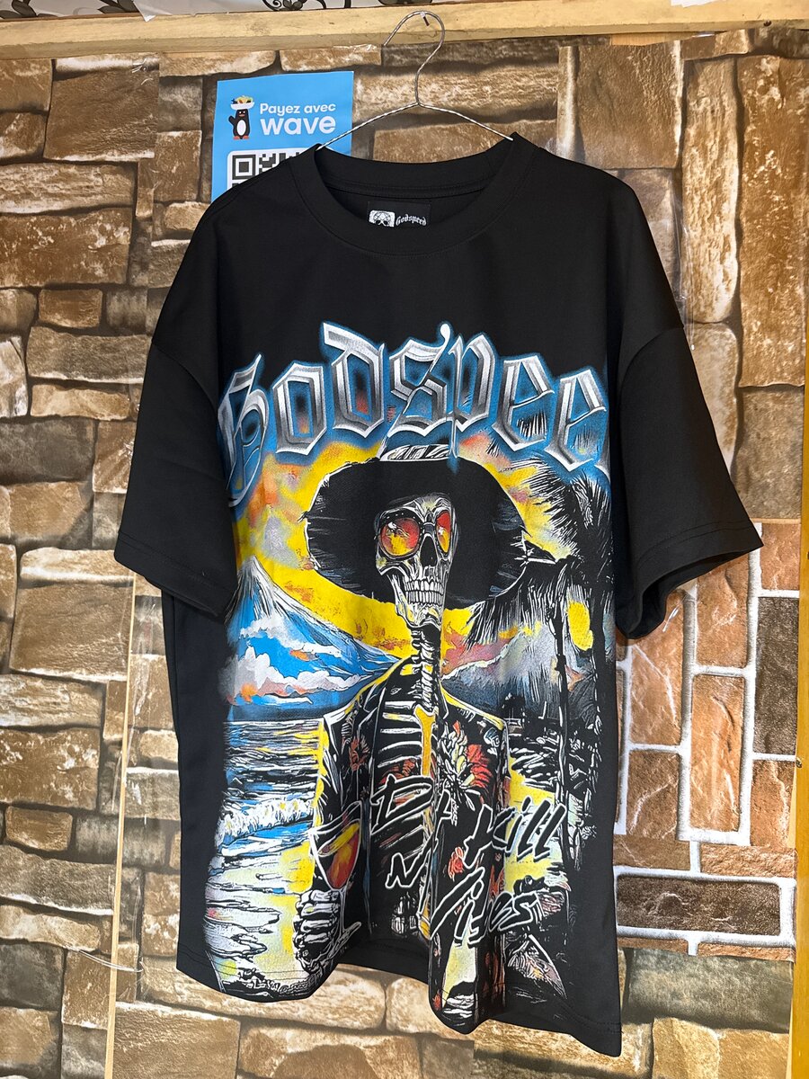 T-shirt graphique rétro colorée