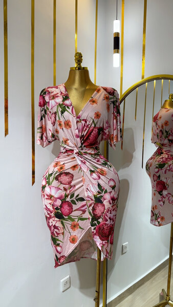 Robe Florale Élégante Femme