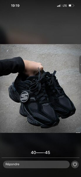 Baskets Noires Sports Homme