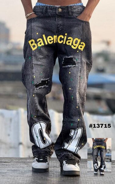 Jeans larges imprimés