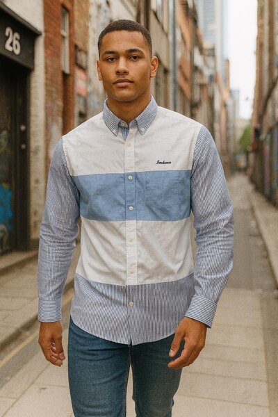 Chemise rayée homme