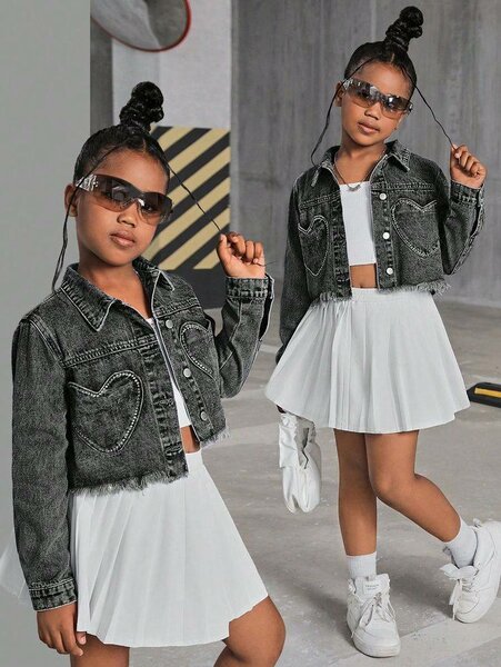 Veste en jean pour fille