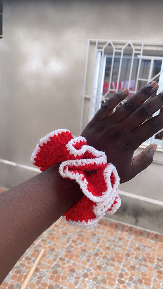 Chouchou fait main en laine