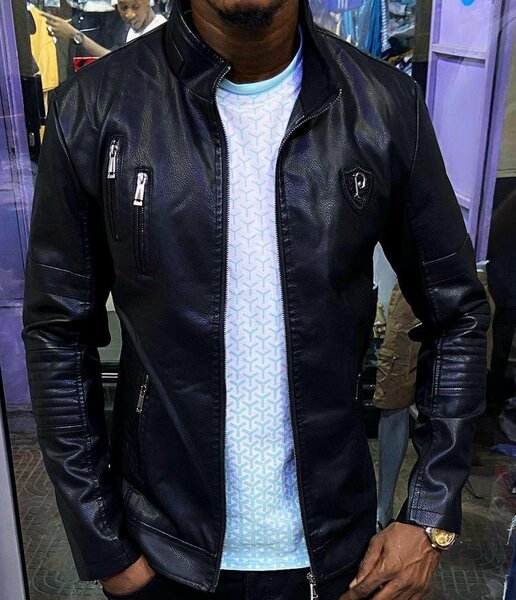 Veste en cuir pour homme