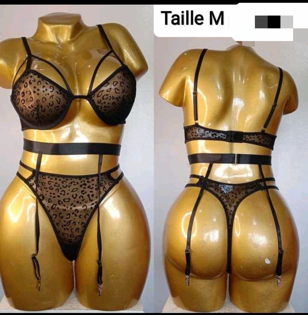 Ensemble lingerie léopard sexy