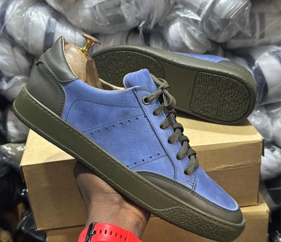 Sneakers en cuir décontractées