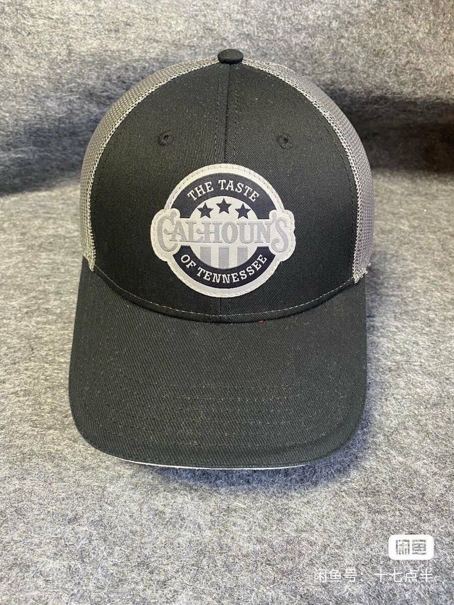 Кепка с логотипом Calhouns Woven Patch Cap - Black | Grey