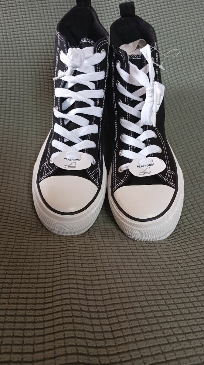 Baskets montantes noires plateforme