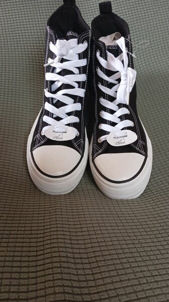Baskets montantes noires plateforme