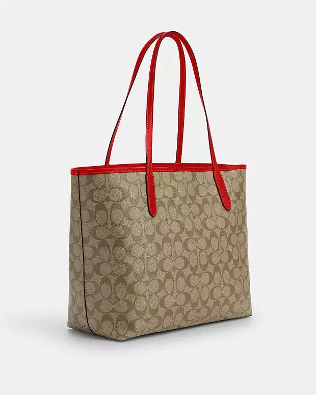 City Tote Bag In Signature Canvas. 100% оригинал из США