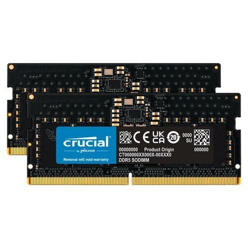 Crucial Barrette Memoire  SO-DIMM DDR5 16Go – 4800 MHz