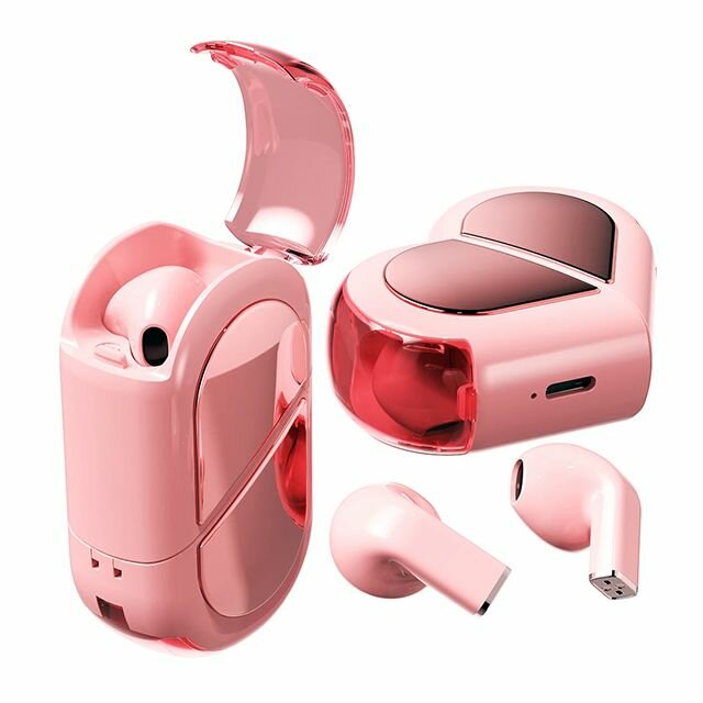 Heart-Shaped Wireless Earbuds