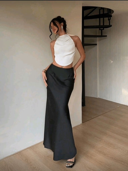 Top dos nu blanc élégant