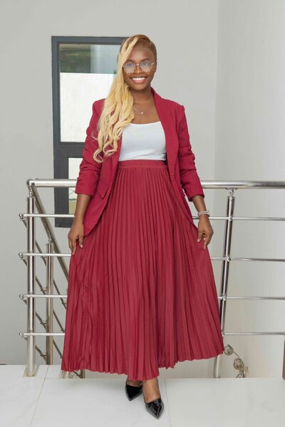 Jupe plissée élégante