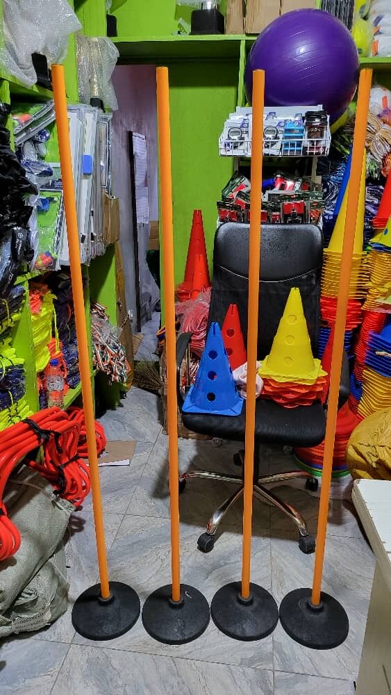 Lot de 5 bâtons de signalisation rétractables pour l'entraînement sportif