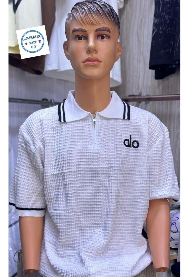 Polo homme texturé élégant