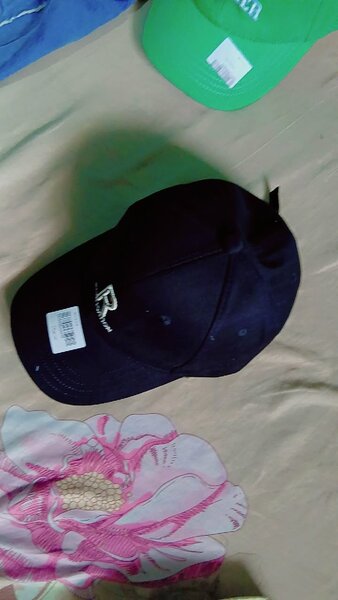 Casquette noire en coton