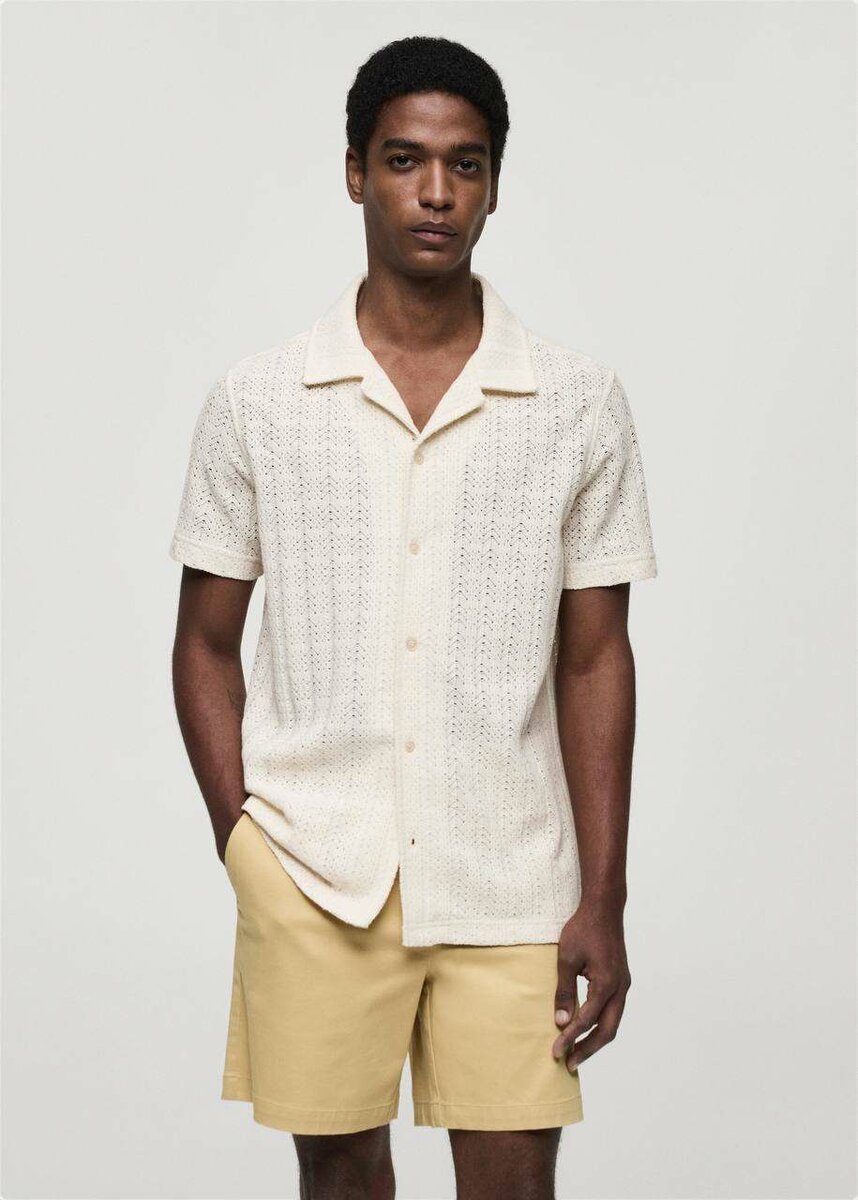 Chemise en dentelle homme