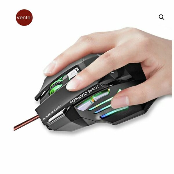 Fighter Souris Gaming Filaire USB RGB Réglable - PC, Xbox Et PS4