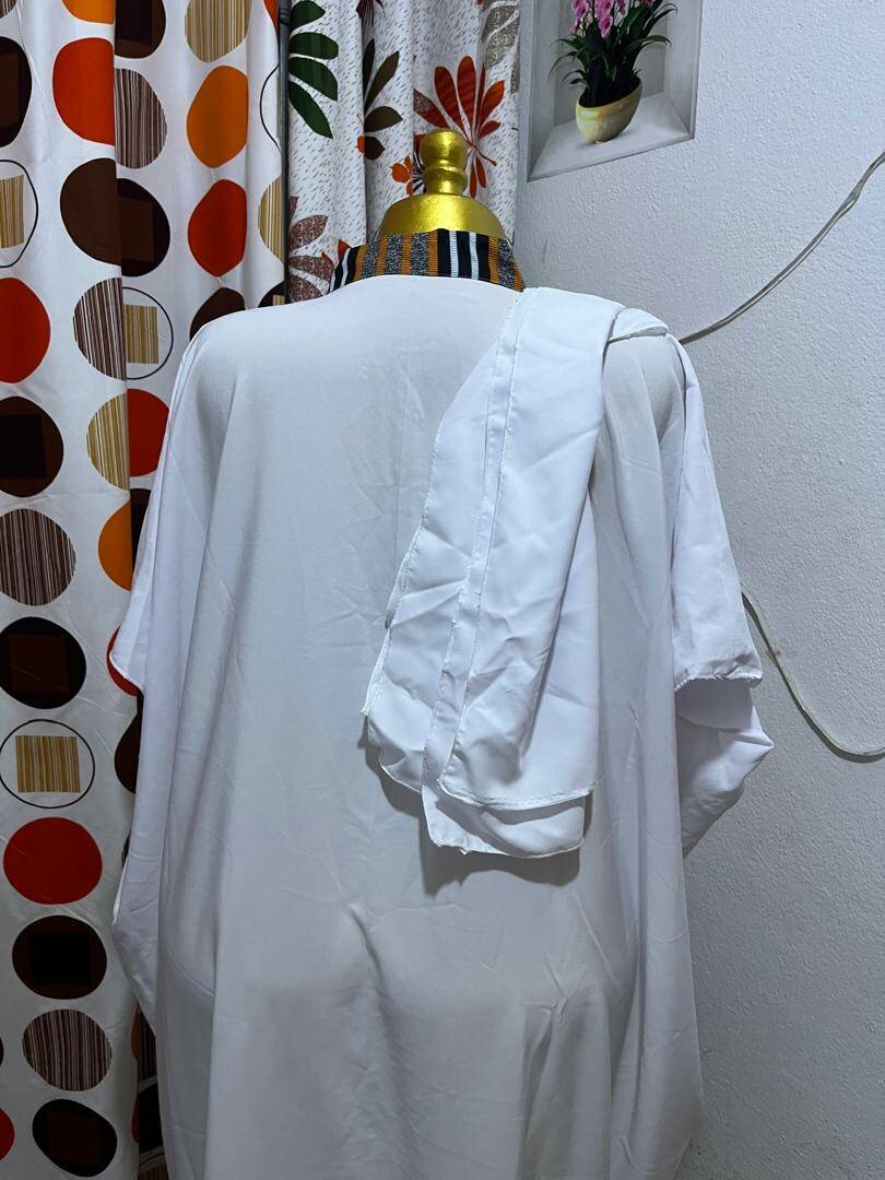 Caftan blanc ethnique chic