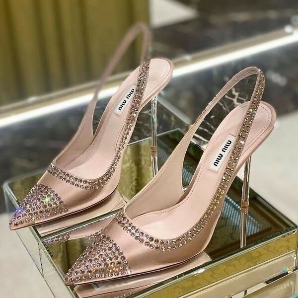 Ladies half shoe heel