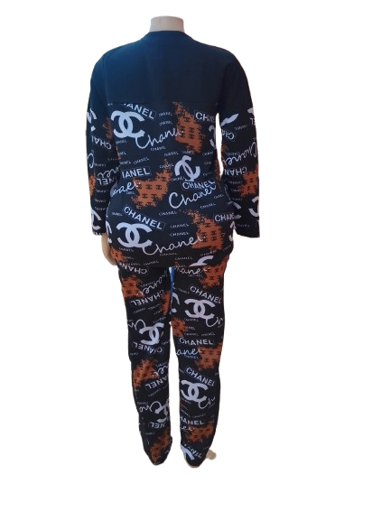 Ladies Two Piece Outfit-Multicolor-Medium