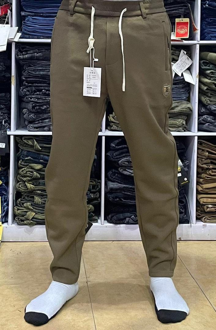 baggy pants brown with white drawstring