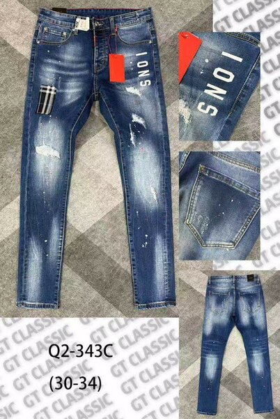 Jeans Homme Moderne Élastique