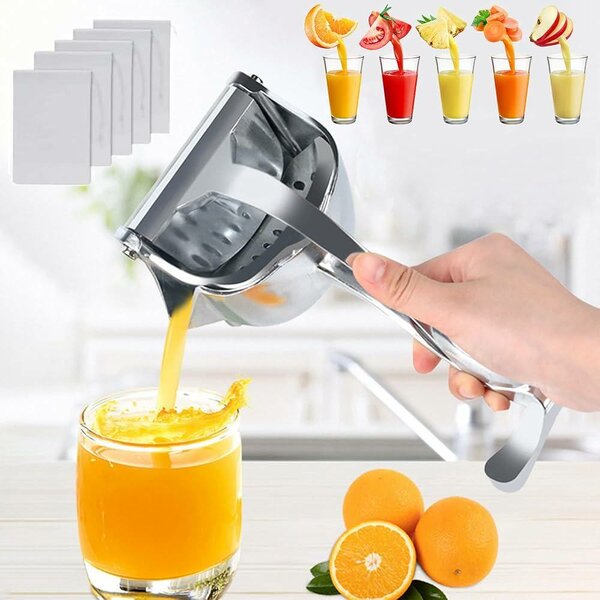 Presse-agrumes manuel en acier