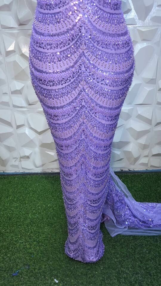 Robe sirène à sequins